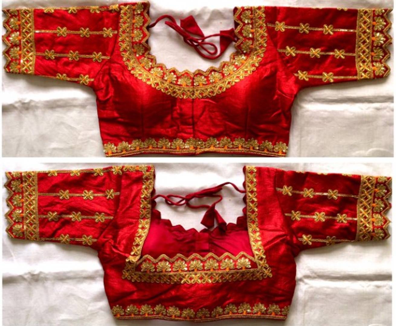 Latest Beautiful Silk Blend Zari Stitched Blouse